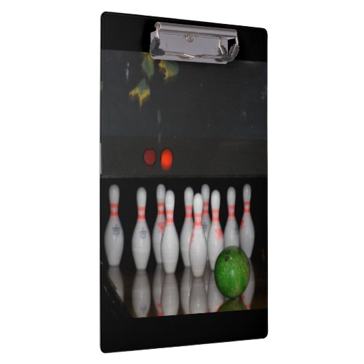 Bowling Clipboard Klemmbrett (Rechts)
