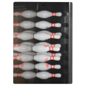 Bowling Clipboard Klemmbrett (Rückseite)