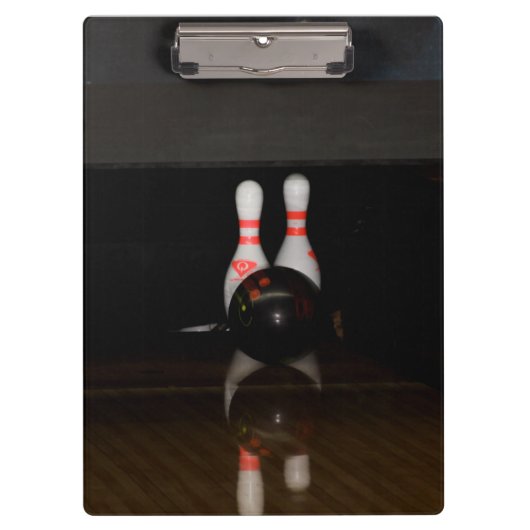 Bowling Clipboard Klemmbrett (Vorderseite)