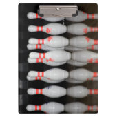 Bowling Clipboard Klemmbrett (Vorderseite)