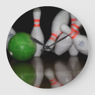 Bowling Clock Große Wanduhr