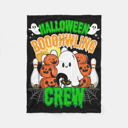 Bowling Coach Bowling Kinder Halloween Spieler Tea Fleecedecke (Vorderseite)