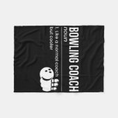 Bowling Coach Definition Fleecedecke (Vorderseite (Horizontal))