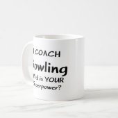 Bowling Coach Kaffeetasse (Vorderseite Links)