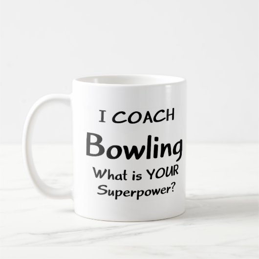 Bowling Coach Kaffeetasse (Links)