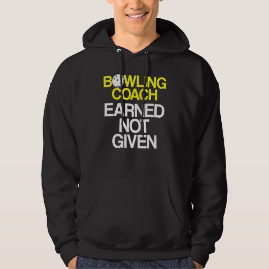 Bowling Coach Player Team Instructor 4 Hoodie (Vorderseite)