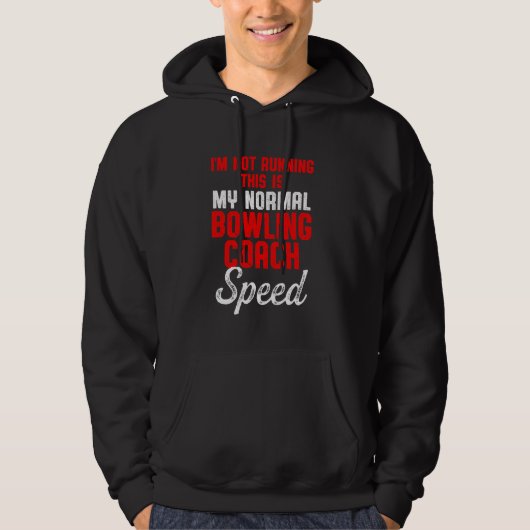 Bowling Coach Running Player Team Instructor Hoodie (Vorderseite)