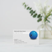 Bowling Coach | Sport Visitenkarte (Stehend Vorderseite)