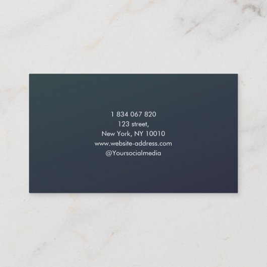 Bowling Coach Visitenkarte (Rückseite)