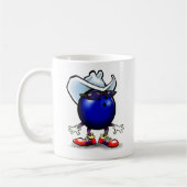 Bowling Cowboy Kaffeetasse (Links)