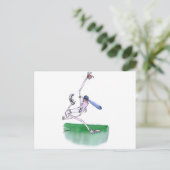 Bowling - Cricket, tony fernandes Postkarte (Stehend Vorderseite)