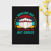 Bowling Dad - Cooles Vatertagsgeschenk Karte (Gelbe Blume)