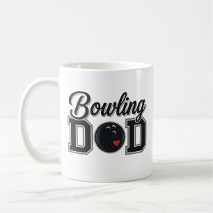 Bowling Dad Vintage Gravur Shirt Design_1 Kaffeetasse