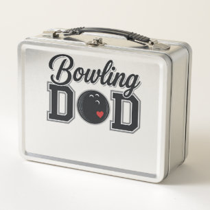 Bowling Dad Vintage Gravur Shirt Design_1 Metall Brotdose