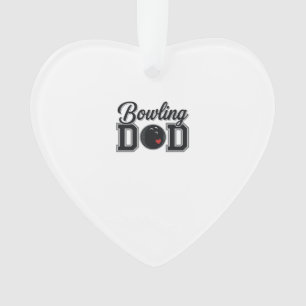 Bowling Dad Vintage Gravur Shirt Design_1 Ornament