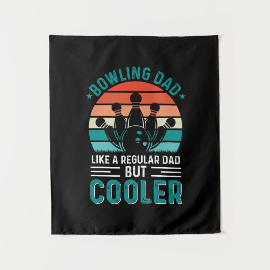 Bowling Dad Wandteppich (Vorderseite)