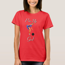 Bowling Damen Sportswear Button-Up Girl Custom T-Shirt
