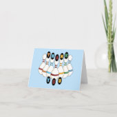 Bowling Dankeschön Karte (Vorderseite)