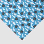 Bowling Decoupage Birthday Party Blue Seidenpapier (Ausschnitt)