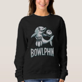 Bowling-Delphin Sweatshirt (Vorderseite)