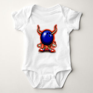 Bowling Demon Baby Strampler