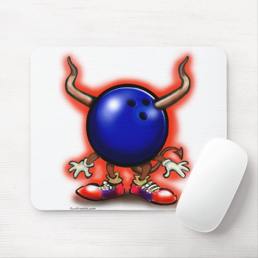 Bowling Demon Mousepad (Mit Mouse)