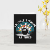 Bowling, den ich zu Zeiten treffe Karte (Gelbe Blume)
