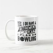 Bowling des Rentenplans Kaffeetasse (Links)
