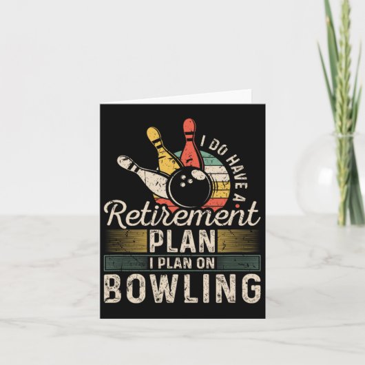 Bowling des Rentenplans Karte (Vorderseite)