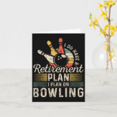 Bowling des Rentenplans Karte (Gelbe Blume)