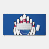 Bowling Design Desk Mat Schreibtischunterlage (Tastatur & Maus)