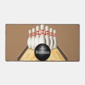 Bowling Design Desk Mat Schreibtischunterlage (Vorderseite)
