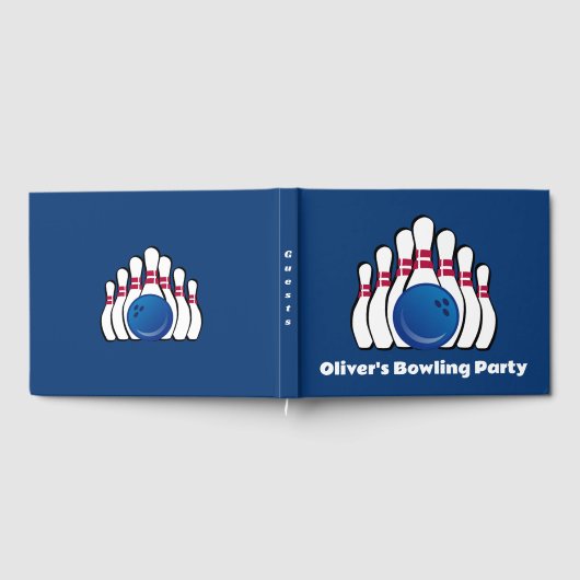 Bowling Design Gästebuch (Voll)