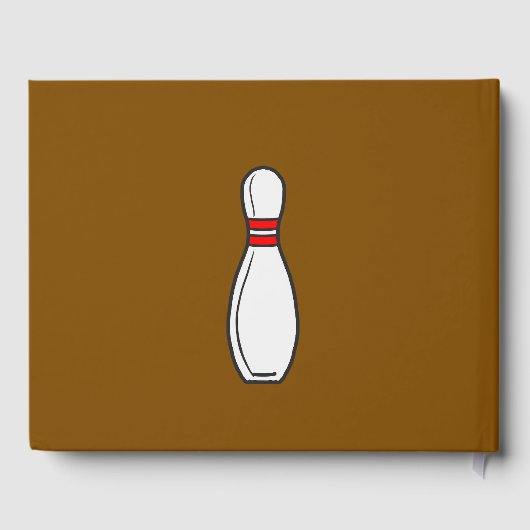 Bowling Design Gästebuch (Rückseite)