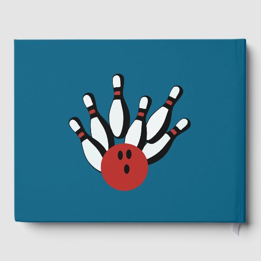 Bowling Design Gästebuch (Rückseite)