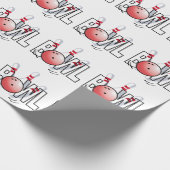 Bowling Design Geschenkpapier (Ecke)