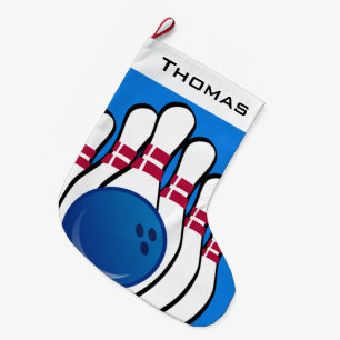 Bowling Design Große Weihnachtsfeiertage Strumpf Großer Weihnachtsstrumpf