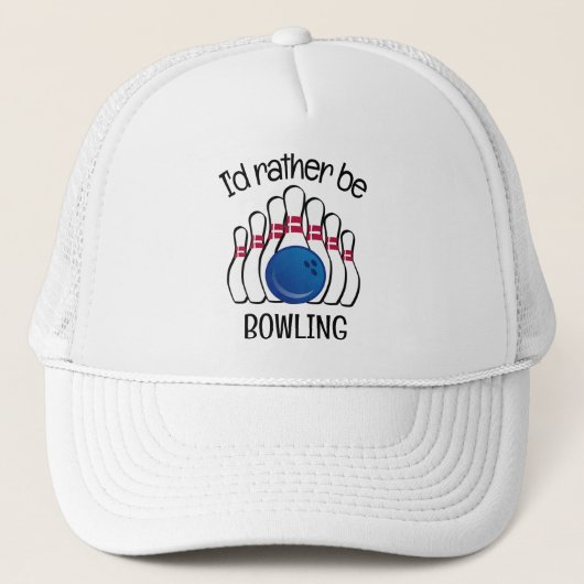Bowling Design Hat Truckerkappe (Vorderseite)