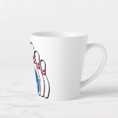 Bowling Design Latte Cup Milchtasse (Rechts)