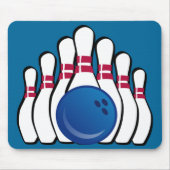 Bowling Design Mousepad (Vorne)