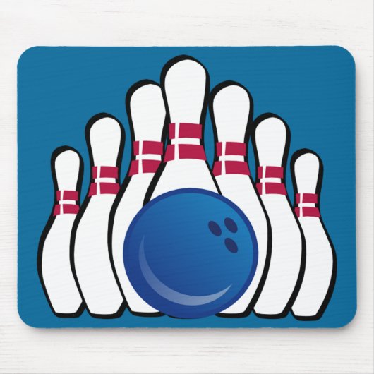 Bowling Design Mousepad (Vorne)