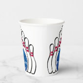 Bowling Design Paper Cup Pappbecher (Rechts)