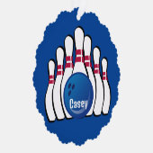 Bowling Design Paper Ornament Card Karte (Rechts)