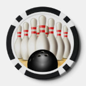 Bowling Design Poker Chips (Rückseite)