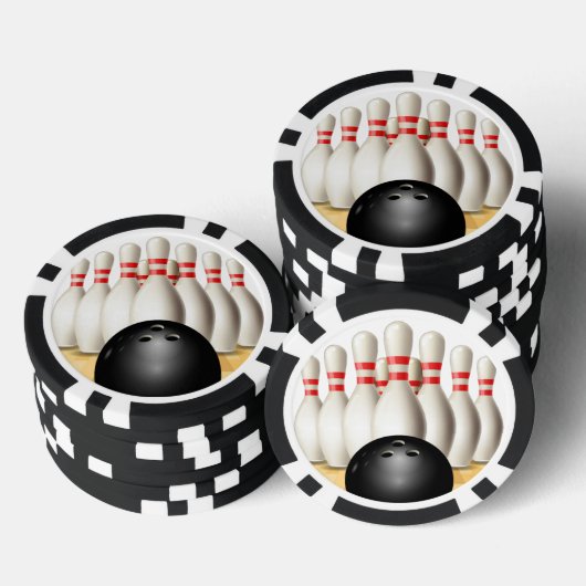 Bowling Design Poker Chips (Stapel)