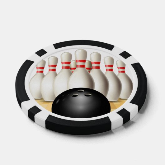 Bowling Design Poker Chips (Einzeln)