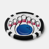 Bowling Design Poker Chips (Einzeln)