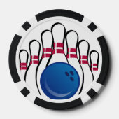 Bowling-Design-Poker-Chips Pokerchips (Rückseite)