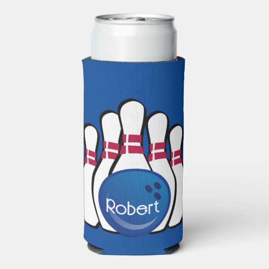 Bowling Design Seltzer Can Cooler Selters Dosenkühler (Seltzer Rückseite)