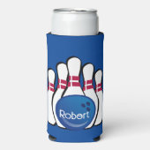 Bowling Design Seltzer Can Cooler Selters Dosenkühler (Seltzer Vorderseite)